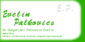 evelin palkovics business card